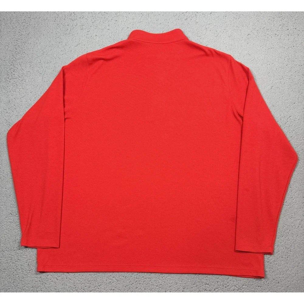 Nike Dri-FIT Pullover Mens 2XL Red 1/4 Zip Long Sleeve Athletic Performance Top